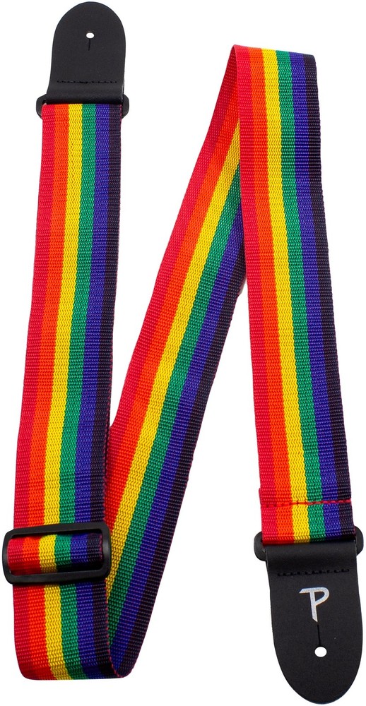 Perri's 2" Nylon Guitar Strap Rainbow