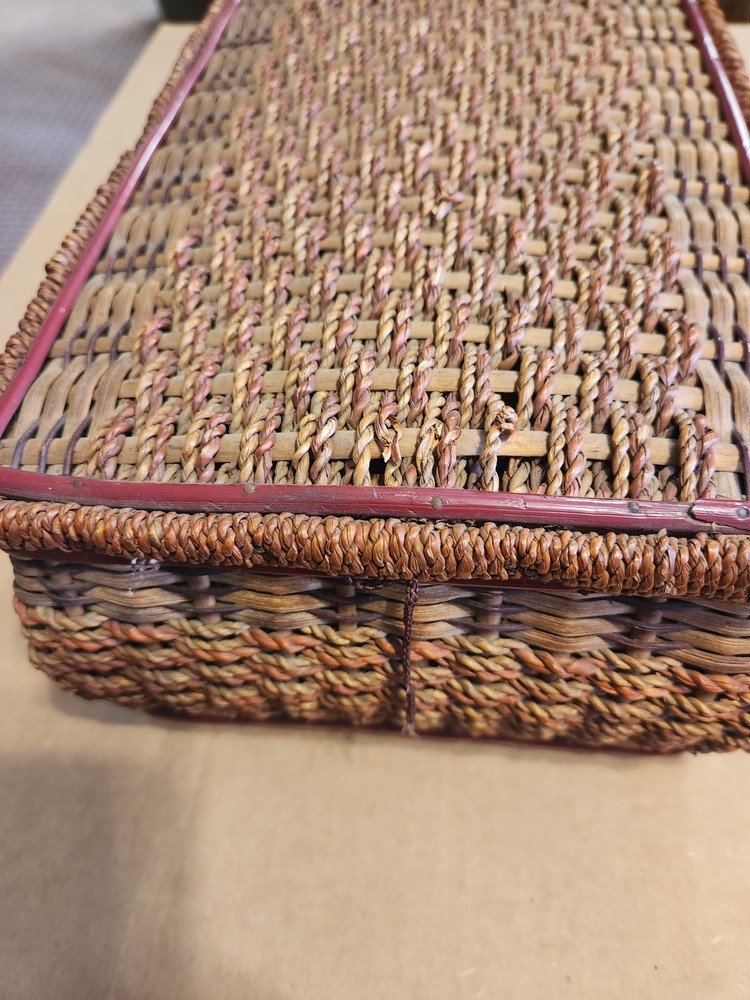 Vintage Wicker Sewing Basket