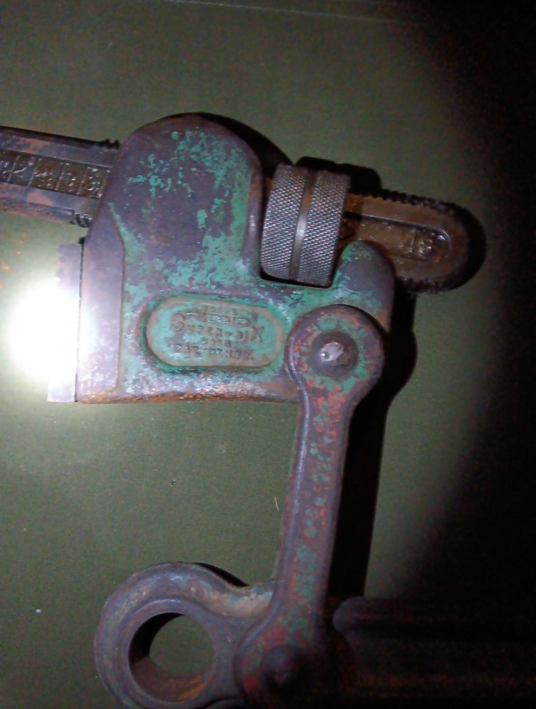 Older Large Rigid Super Six Compound Leverage Pipe Wrench-Part