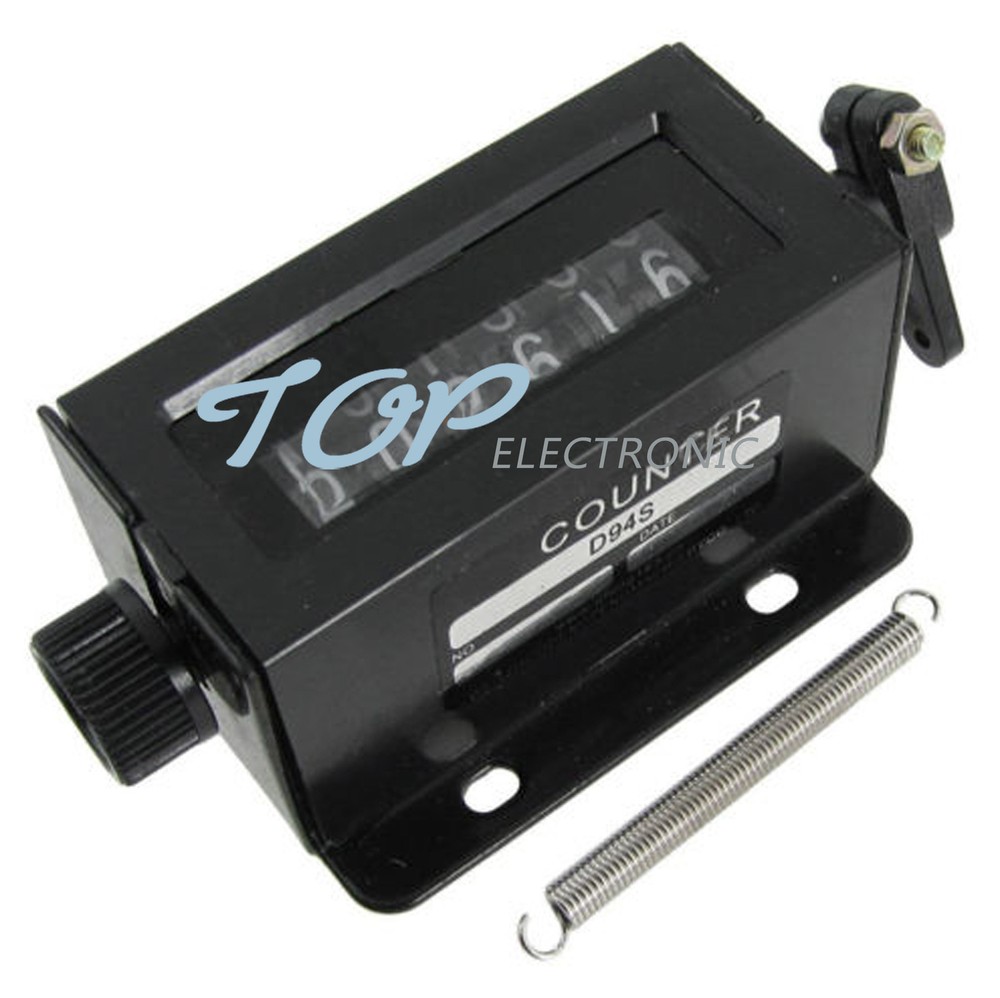 D94-S 6 Digit 0-999999 Resettable Mechanical Pulling Counter For Puncher Printer