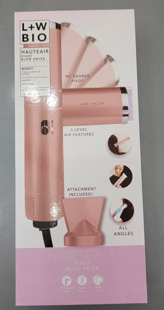 Lux and Willow hair dryer 90 degree foldable