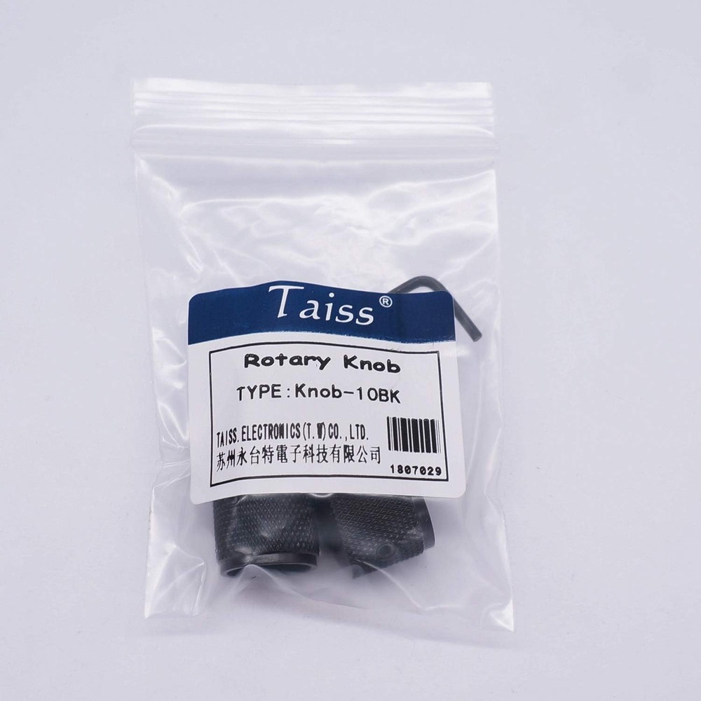 Taiss/3pcs Black Metal Dome Knobs Electric Guitar Volume Tone Control