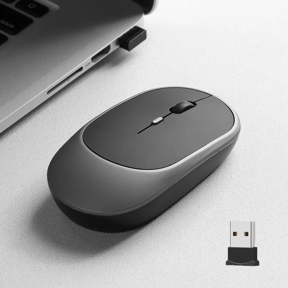 Wireless Mouse Rechargeable Mouse Gamer Dual Modes Bluetooth-compatible 2.4G
