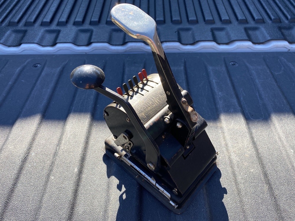 Vintage Check Writer By HEDMAN MFG CO