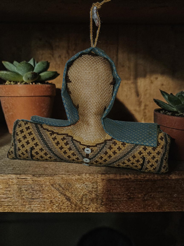 Handmade Cross Stitch Primitive Finished Piece