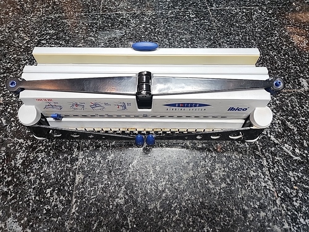 Ibico HI-Tech Binding System 19 Comb Punch Plastic Wire Machine FREE SHIP
