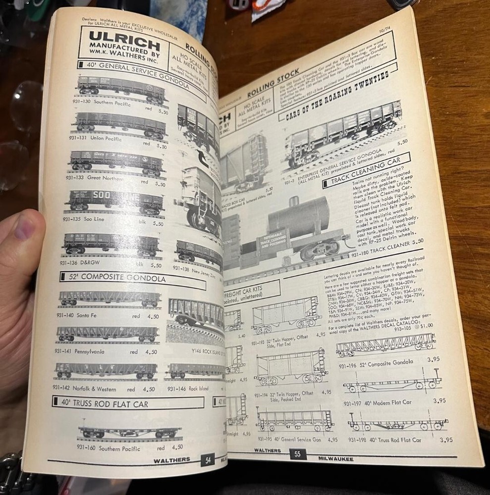 Walthers 1975 Edition Model Railroad Reference Book Catalog HO Scale