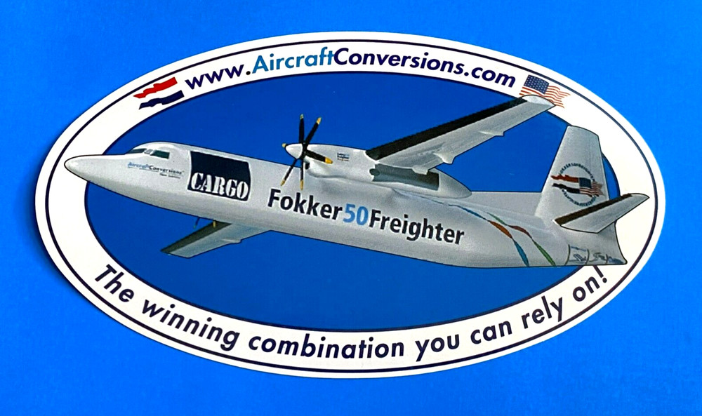 Fokker 50 Freighter Conversions Aircraft Sticker