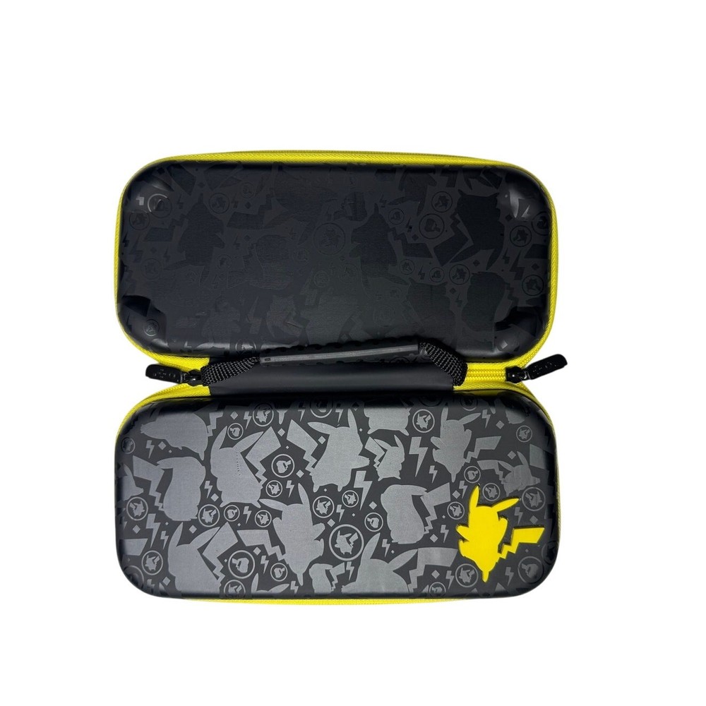 Pikachu Silhouette Nintendo Switch Case Raised Epoxy Design Game Storage