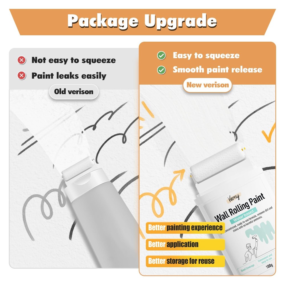 White Paint, Paint for Wall Touch up Walls, Water Based
