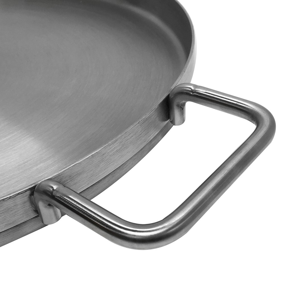 Stainless Steel Flat Comal Griddle Pan Cookware 20 inch