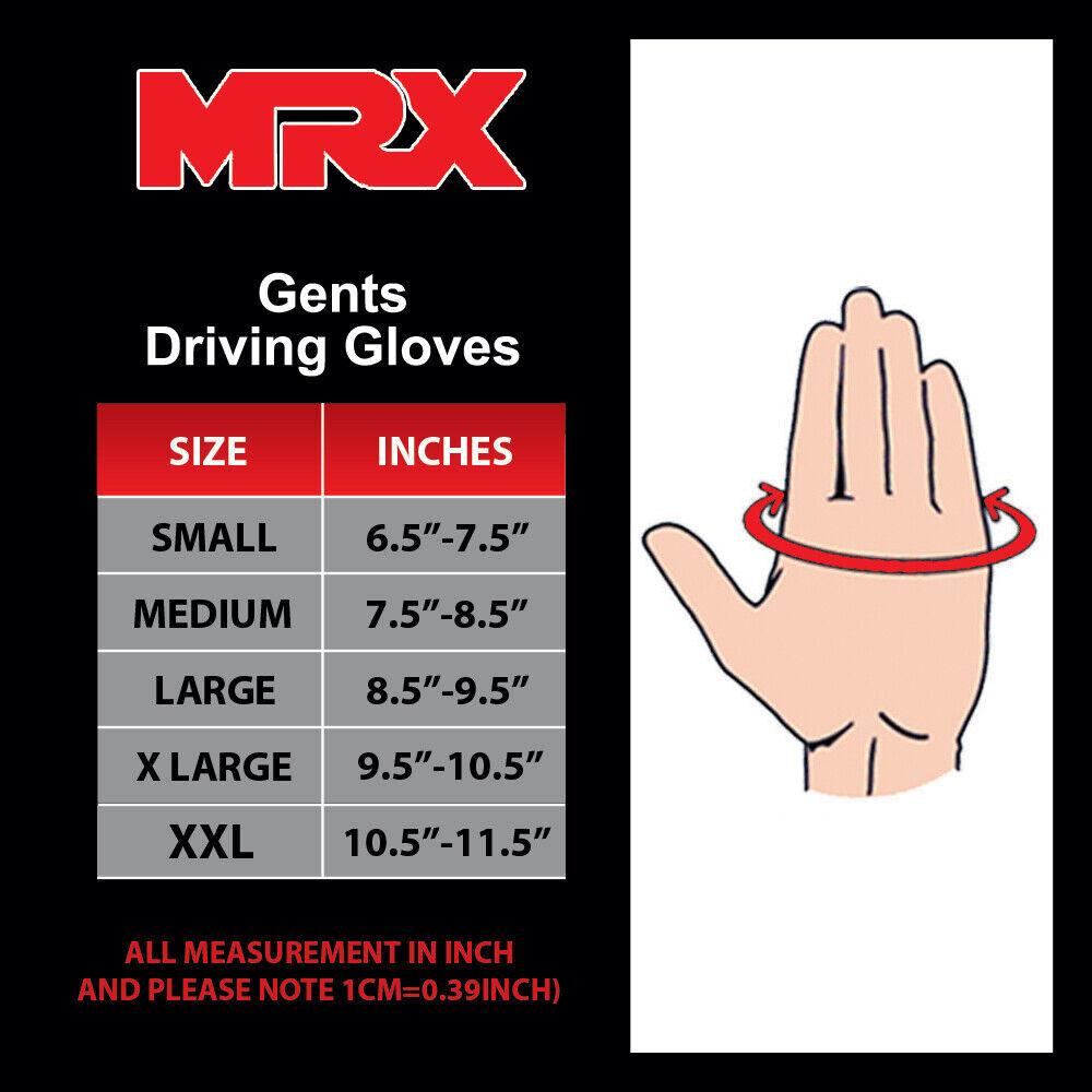 Mens Driving Gloves Basic Soft Goat Leather Fingerless Breathable Biker