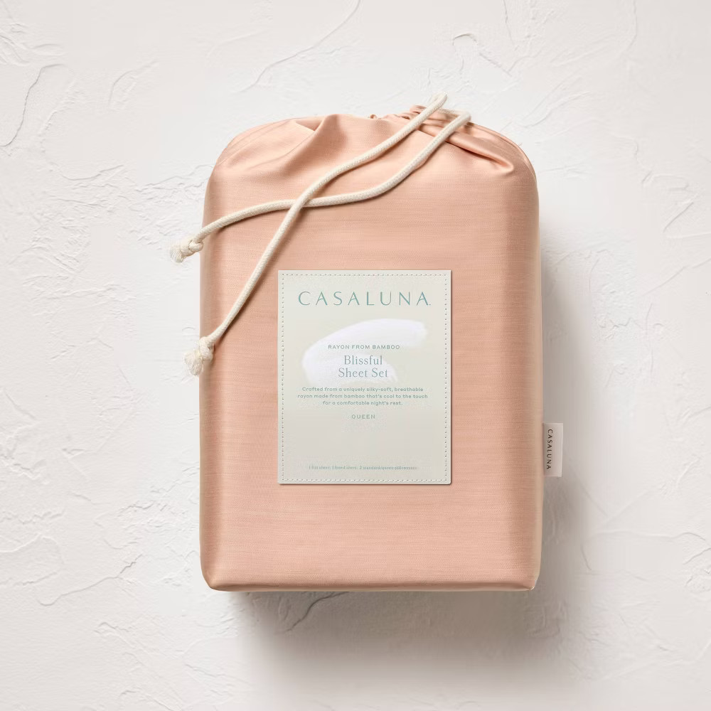 Queen 400 Thread Count Rayon from Bamboo Sheet Set Light Adobe Clay