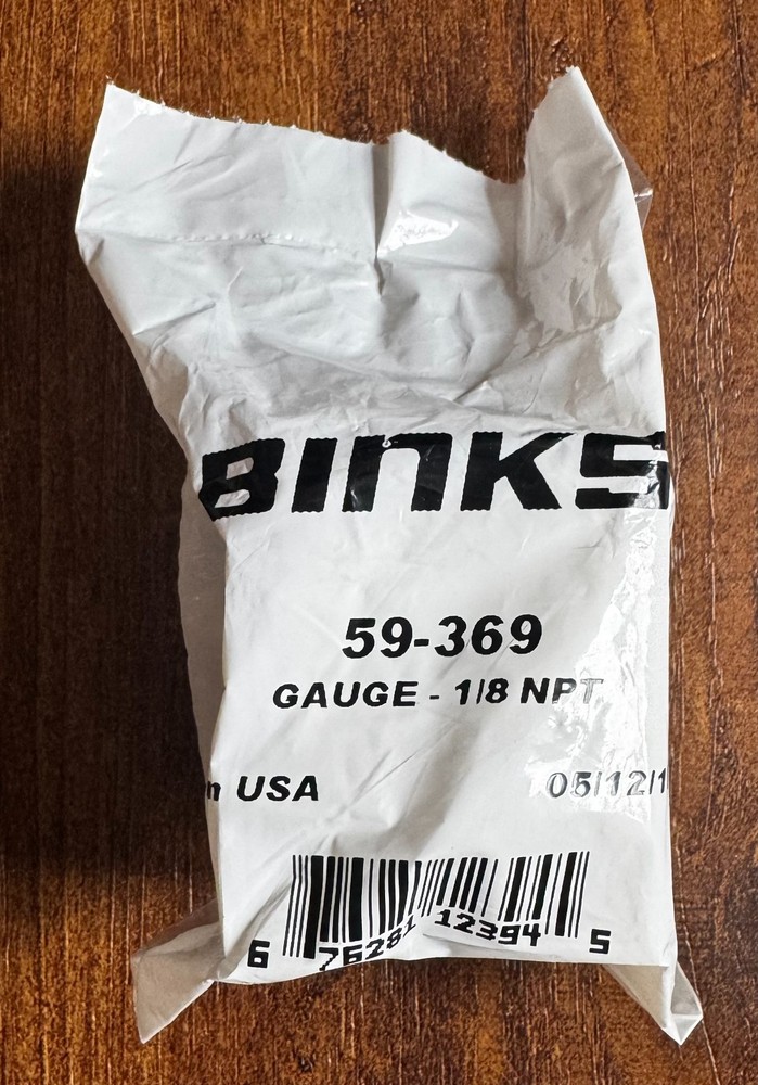 Binks 59-369 Gauge, 60psi