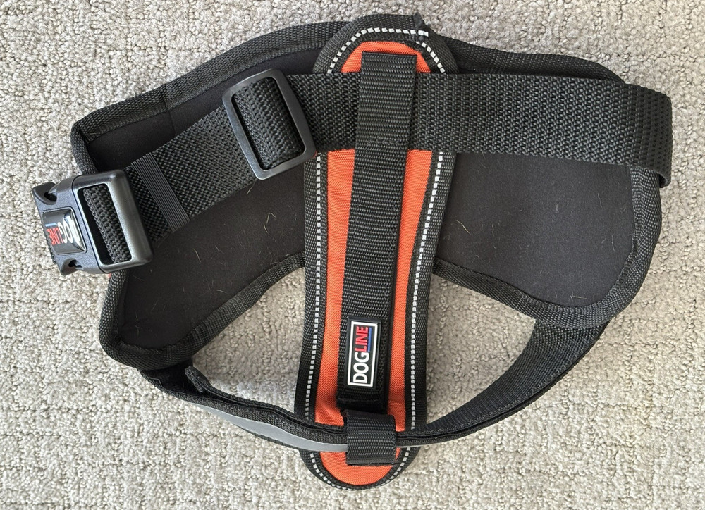 Dogline Multipurpose Dog Harness Medium 22"-30" Control Handle Padded Heavy Duty