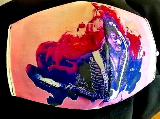 ***Jimi Hendrix*** REVERSIBLE Cotton Face mask (handmade)