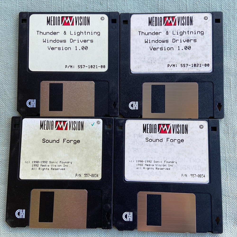 Computer Software Media Vision Sound Forge Thunder Lightning Driver Windows DOS