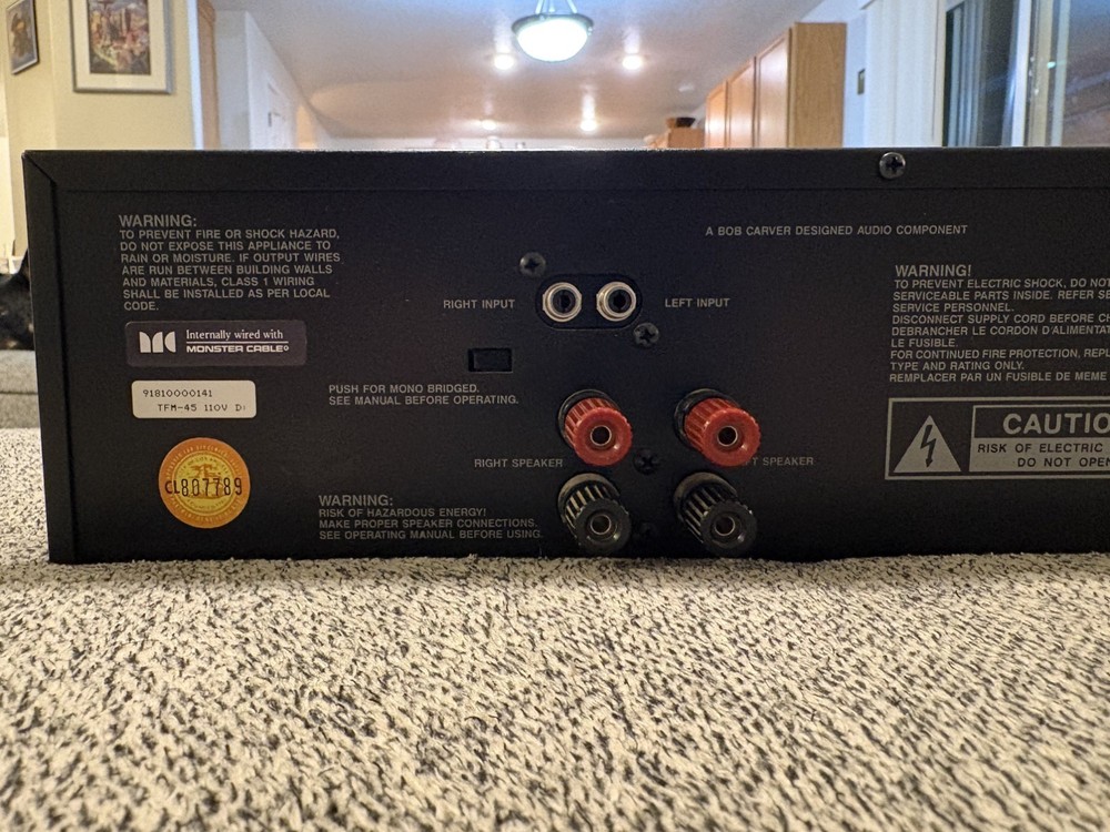 CARVER TFM-45 POWER AMPLIFIER