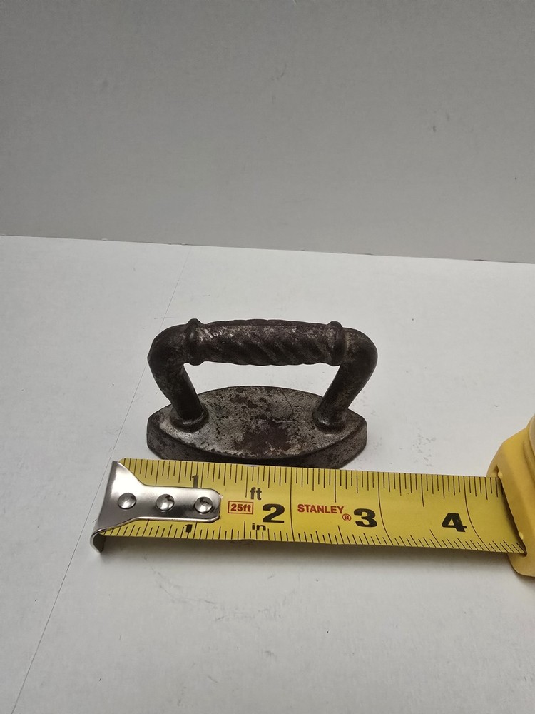 Antique Mini Cast Iron Sad Iron, 3"