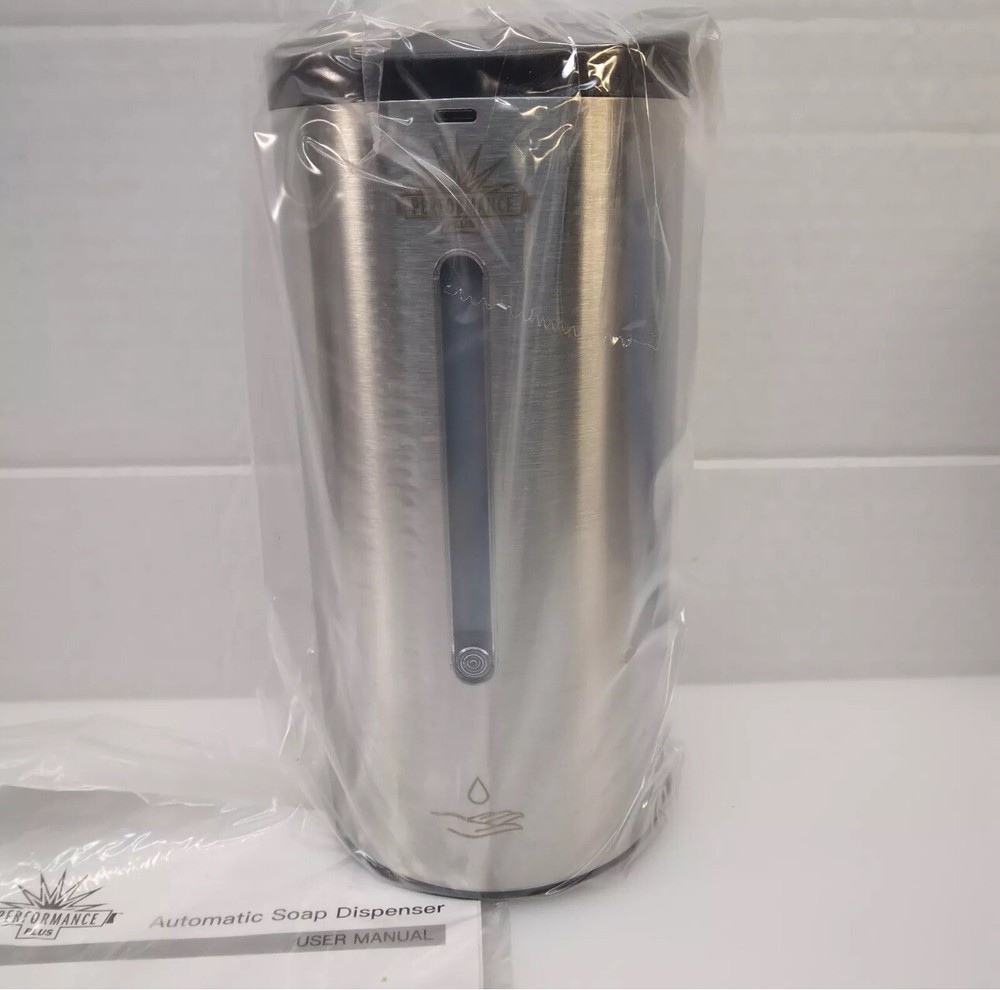 Wall Mounted Automatic Liquid Soap Dispenser Polished Stainless Steel New in Box