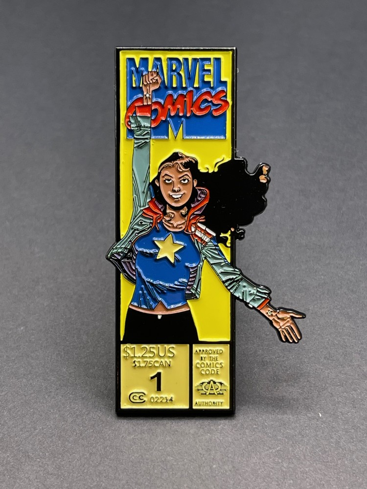 America Chavez 3" Marvel Corner Box Enamel Pin