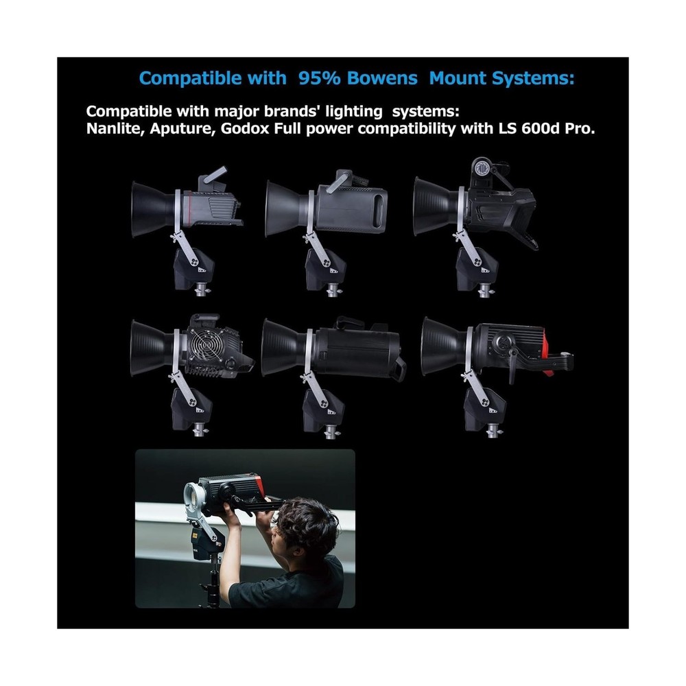 Falcam Move LightGo Bowens Mount Portable Version M - Compatible with Aputure...