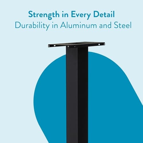 Brighton Aluminum Mailbox Post, Compatibility Code A, B, C, D, BP000BAM, Black