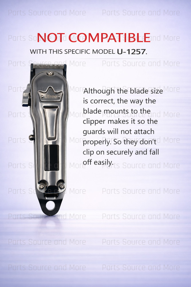 Ufree Replacement 4 Piece Clipper Guard Set for Specific Models and Blade Size