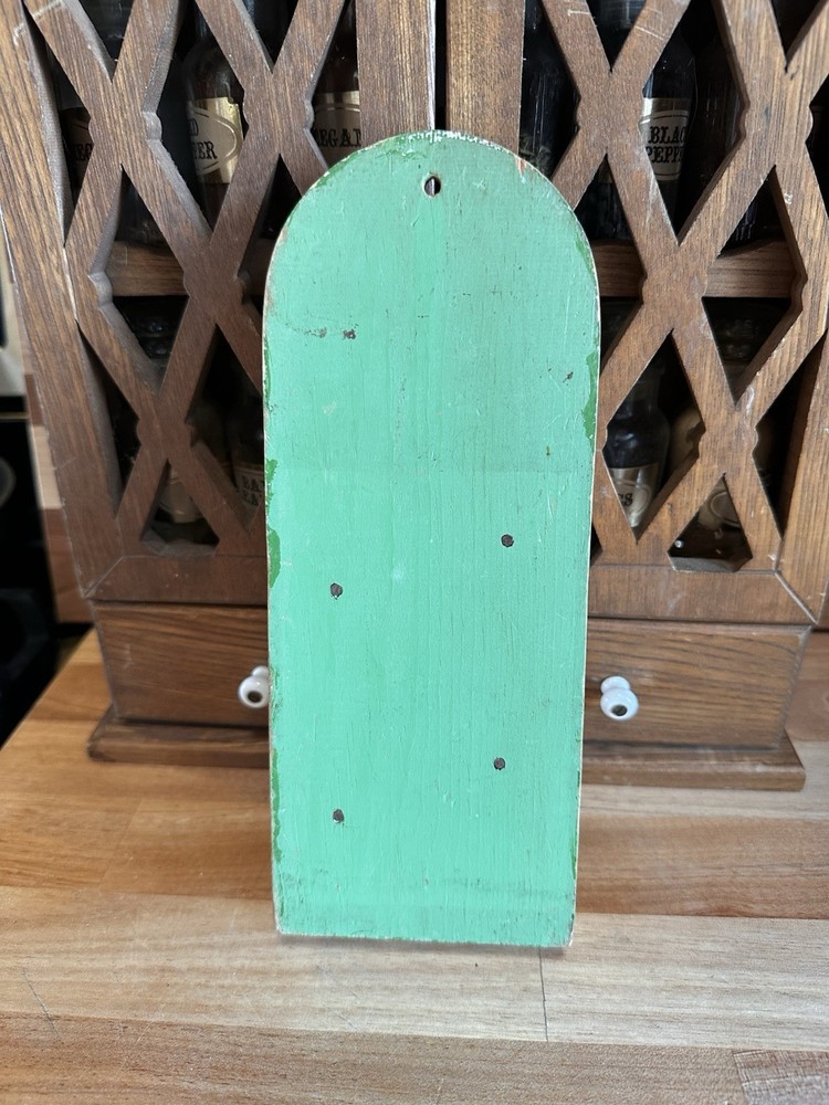 Vintage Wood Wall Mounted Knife Block