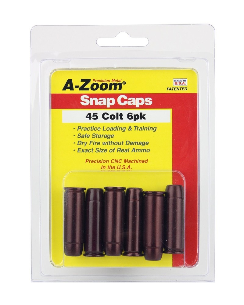 A-Zoom .45 Colt Precision Snap Caps - 6 Pack