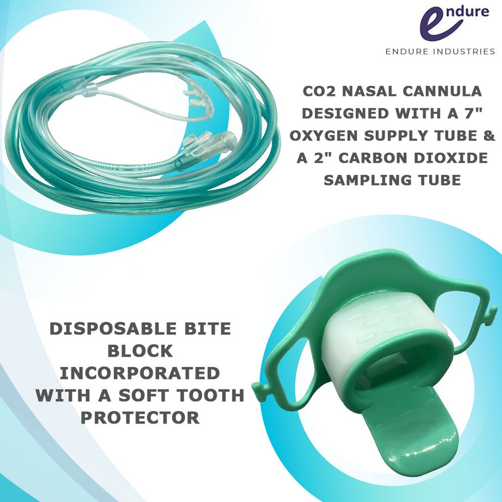 ETCO2 Nasal Sampling Cannulas and Bite Block