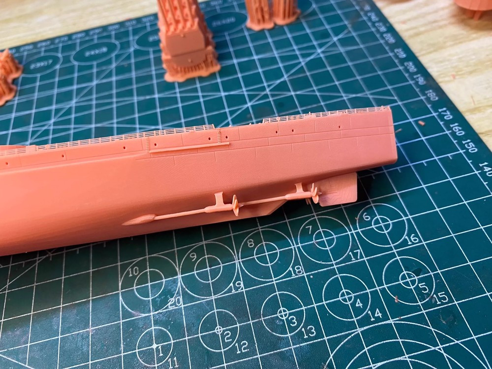 3D Printed 1/700 Royal Navy Destroyer Class Battleship Unpainted Model Kit