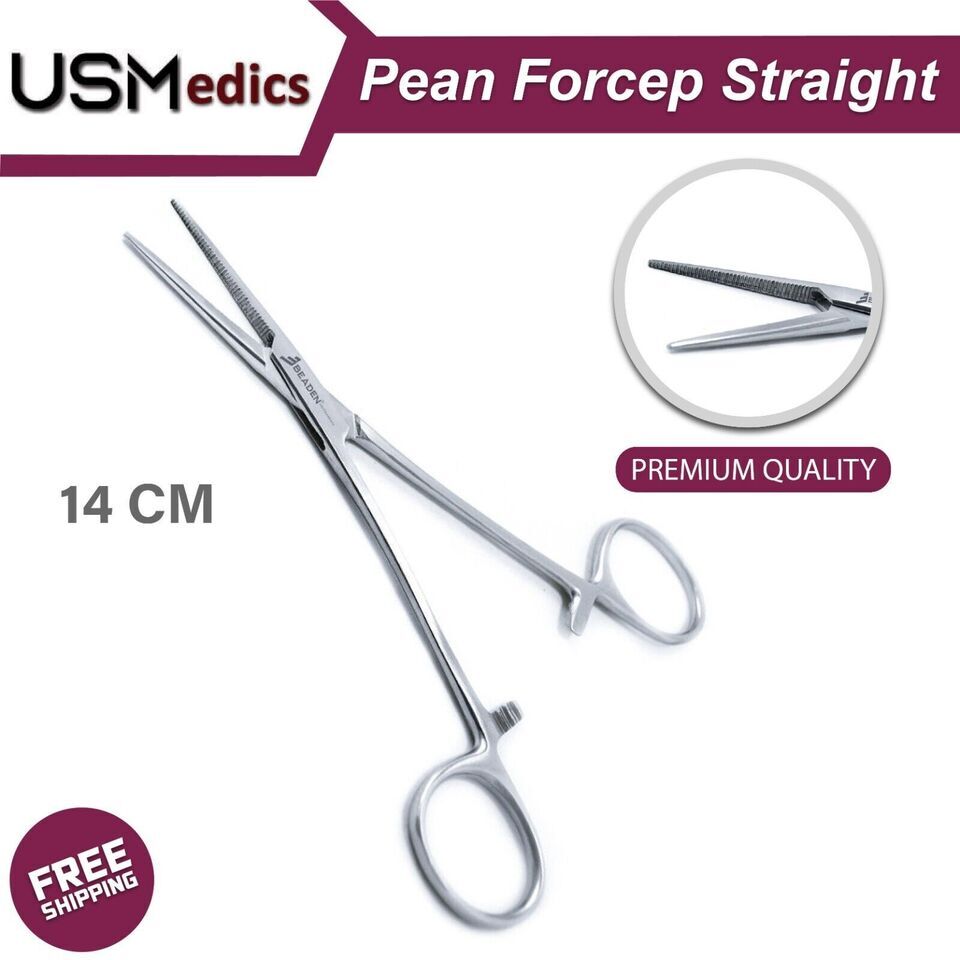 Hemostatic Veterinary surgical Tissue Forceps Locking Artery Instruments BEADEN®
