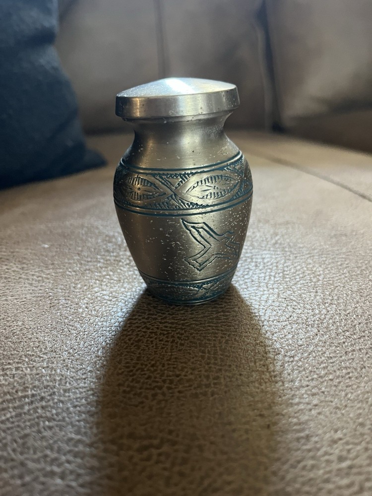 Delphia Wings Miniature Brass Urn