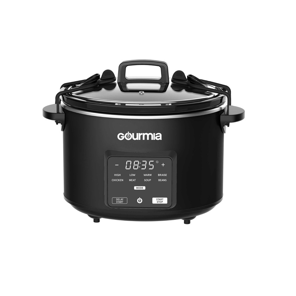 Gourmia Programmable Slow Cooker 4.5 Qt with Digital Controls and Auto Keep Warm