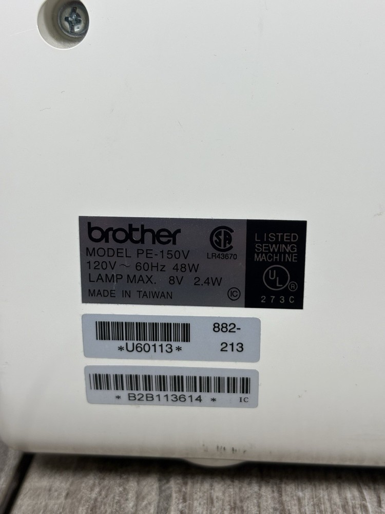 Brother PE-150 Computerized Embroidery Machine TESTED - With Pedal!