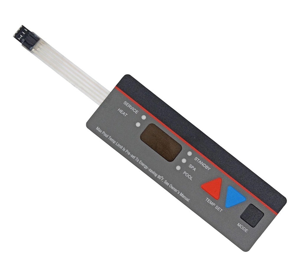 FDXLBKP193 Pool Heater Control Panel Keypad Membrane Switch for Hayward D13030
