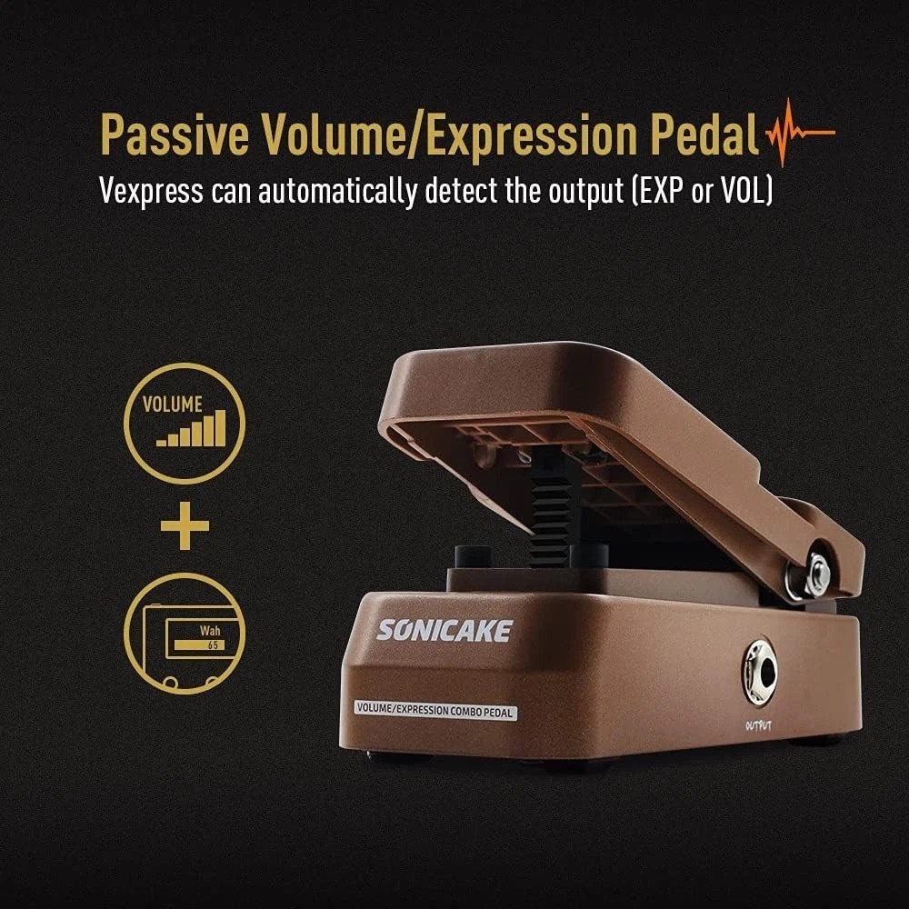 Versatile Guitar Pedal: Passive Volume & Expression Control for All Instruments
