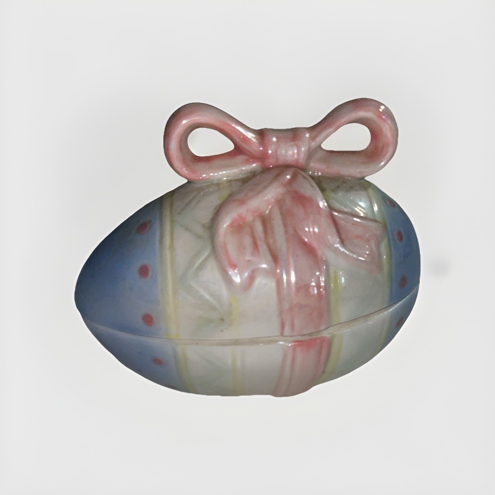 Collectible Ceramic Easter Egg Trinket Box
