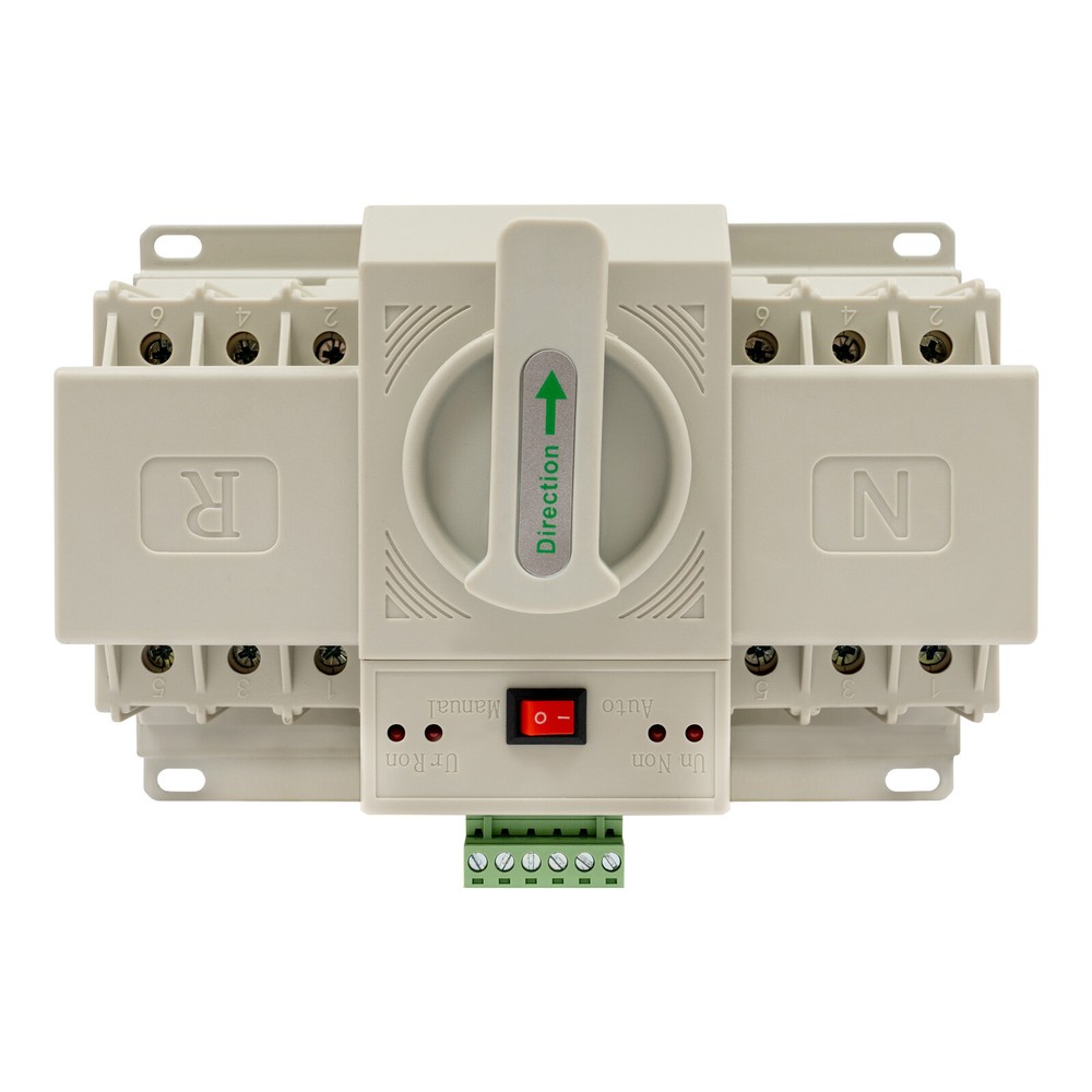 Automatic Double Power Switch Transfer Switch Screw Mounting Switch 110V AC 63A