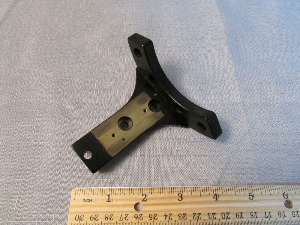 Brass Base Part From Vintage Bausch & Lomb Microscope