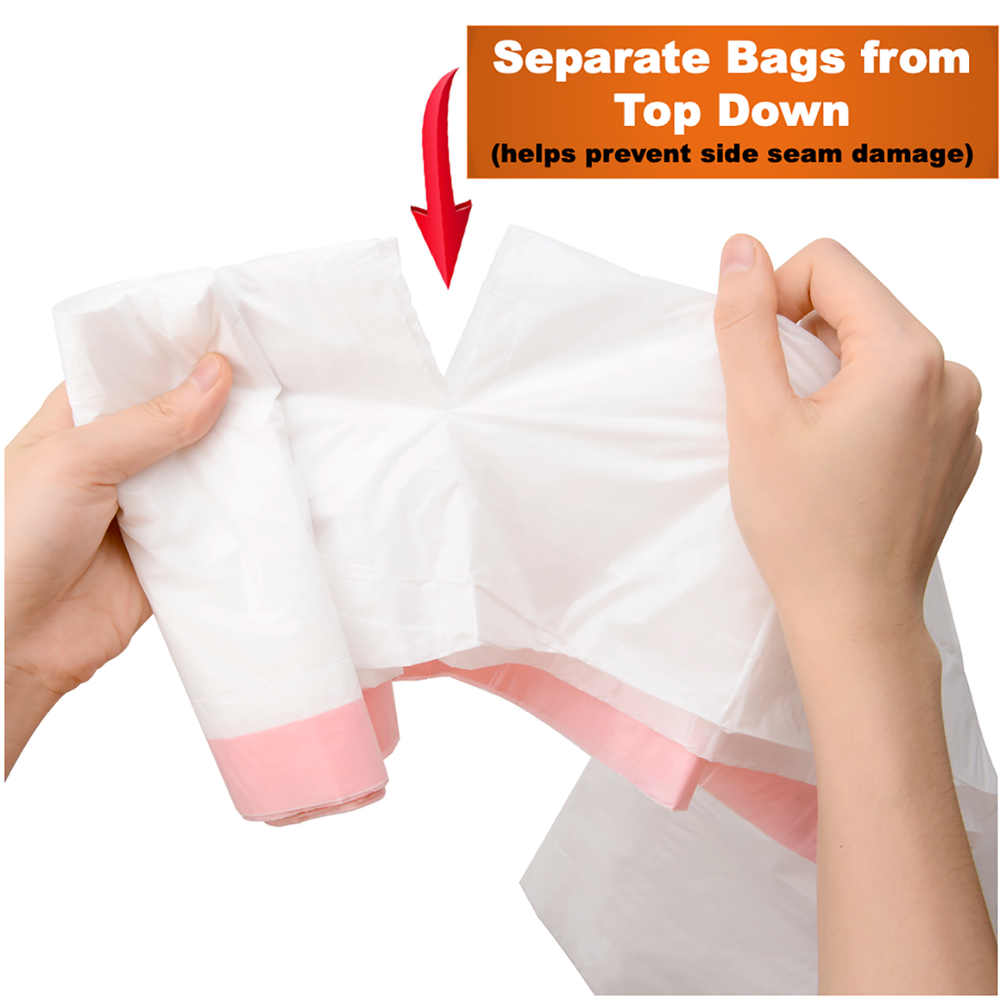 1.2 Gallon Small Drawstring Trash Bags Code A Simplehuman Compatible (240 Count)