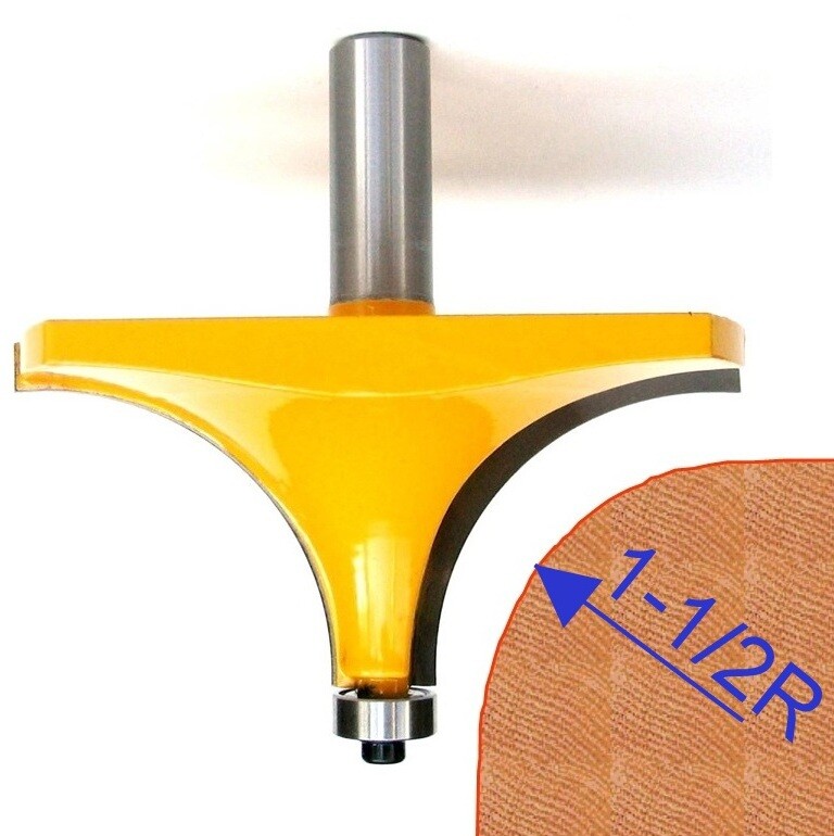 1pc 1/2" SH 1-1/2" Radius Round Over Router Bit S