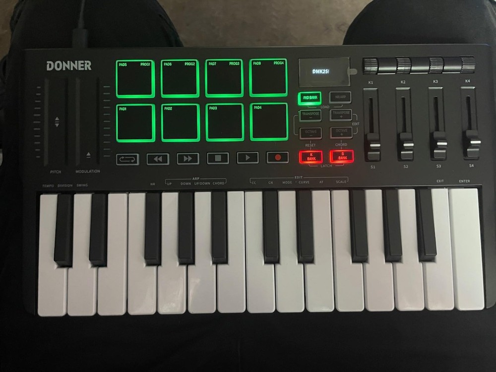 🎹Donner DMK25 Pro White MIDI Keyboard Controller With Software & Online Courses