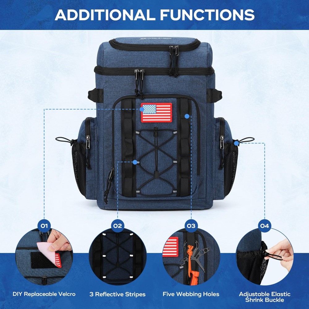 Maelstrom Backpack Cooler,Soft Lightweight Leakproof Cooler Backpack,35 Can I...