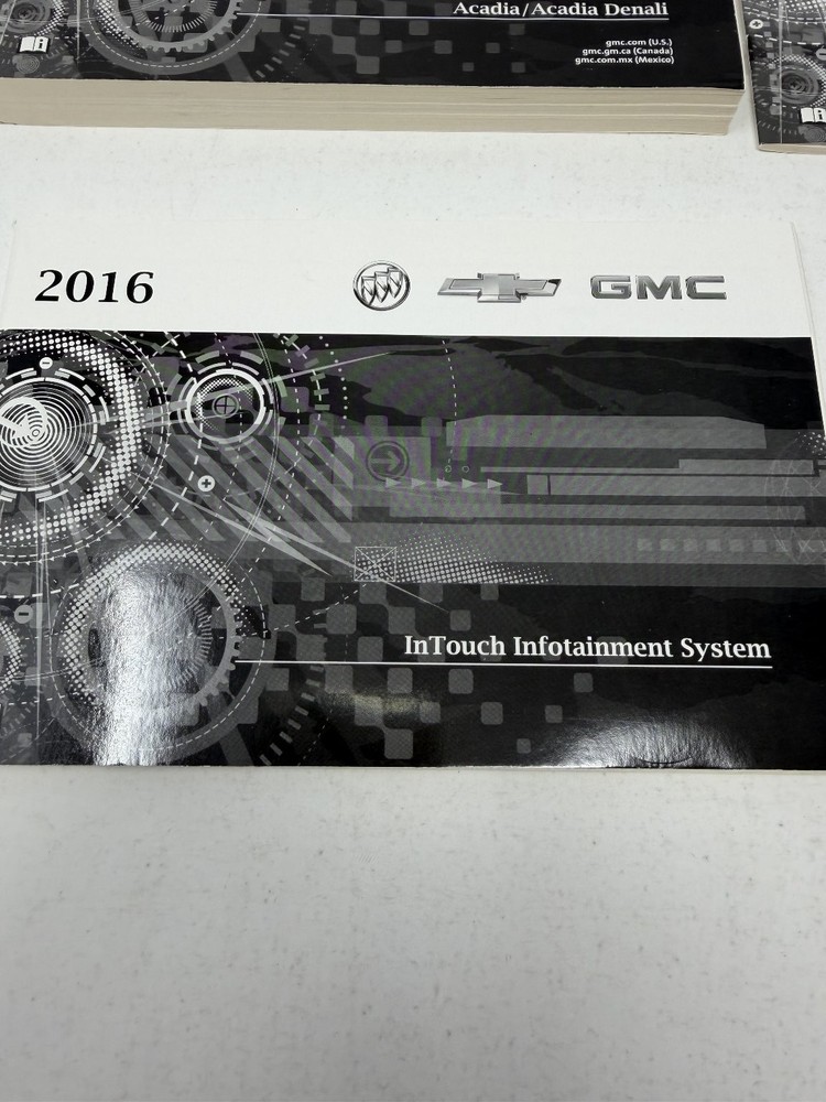 2016 GMC Acadia Owners Manual OEM Set