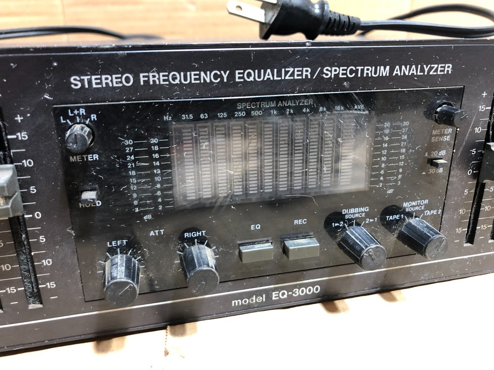 BSR EQ-3000 10 Band Graphic Equalizer and Spectrum Analyzer *AS IS -UNTESTED