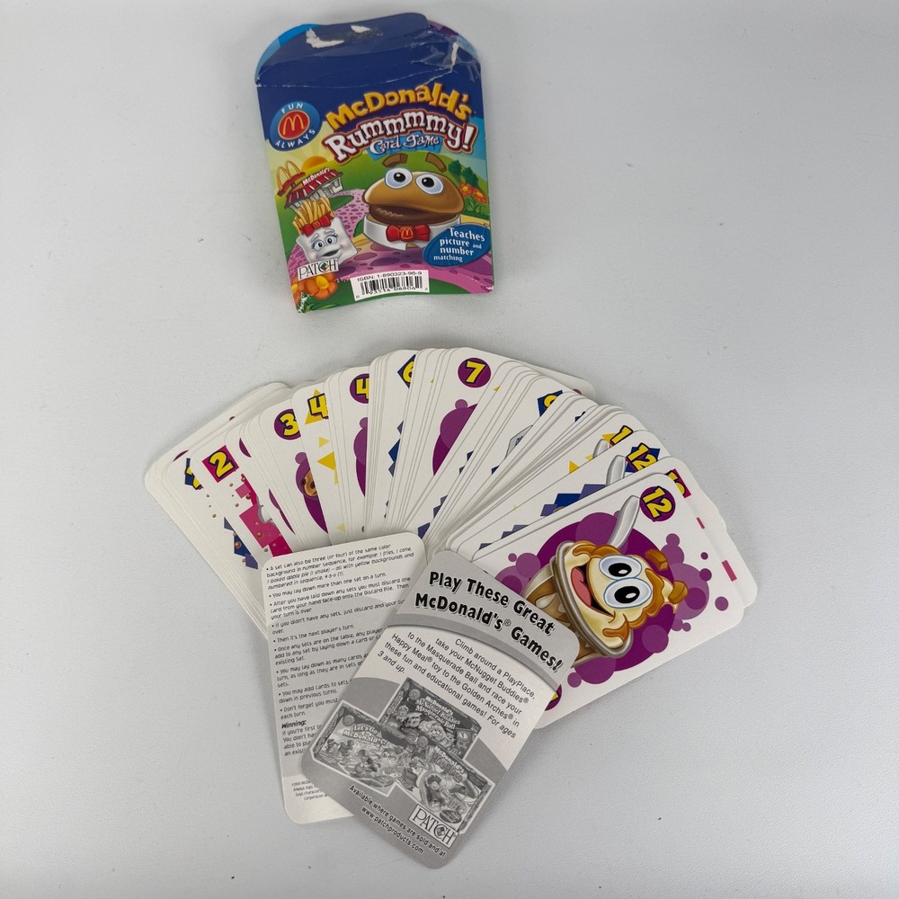 McDonald’s Rummmmy Card Game 2001
