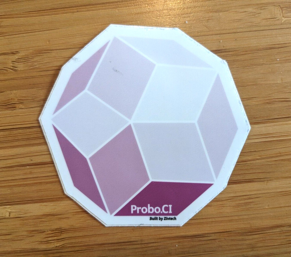 Probo.CI logo sticker decal continuous integration collaboration QA tool dev