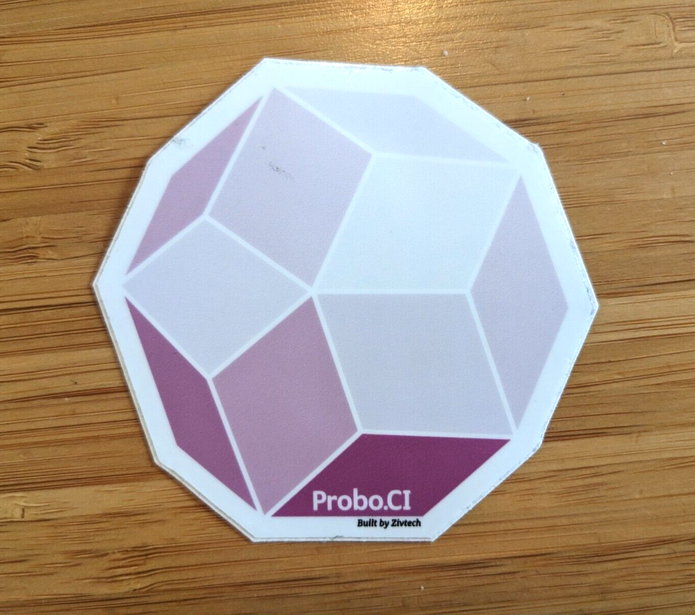Probo.CI logo sticker decal continuous integration collaboration QA tool dev